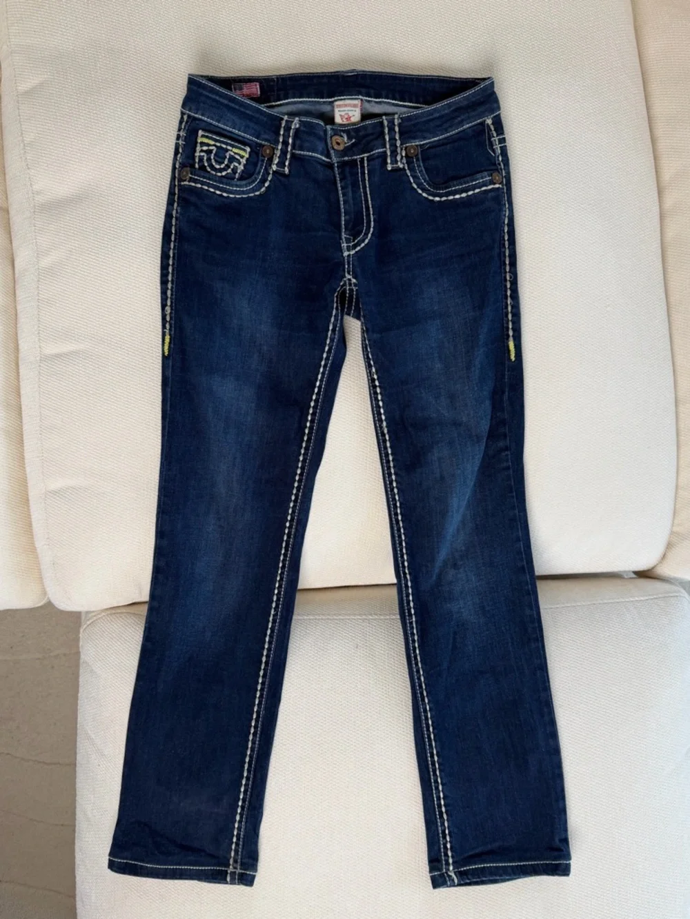 True Religion Women's Dark Indigo Skinny Jeans - Picture 1 of 6